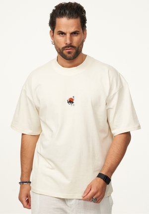 OVERSIZE - T-Shirt print - ecru