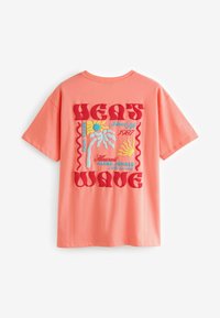 Next BACK GRAPHIC  - Triko s potiskem - coral pink