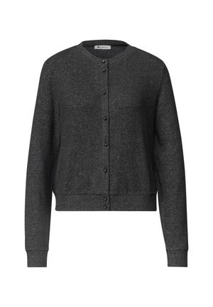 Street One, LANGARM JACKE IM STRICK-LOOK MIT RUNDHALS - Gilet - armor grey mel