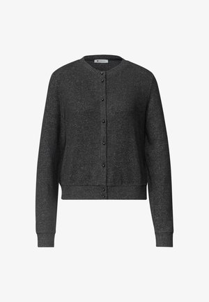 Street One, LANGARM JACKE IM STRICK-LOOK MIT RUNDHALS - Gilet - armor grey mel