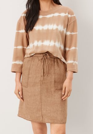 Jupe trapèze - mottled beige