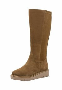 Tamaris Laarzen met sleehak - camel suede