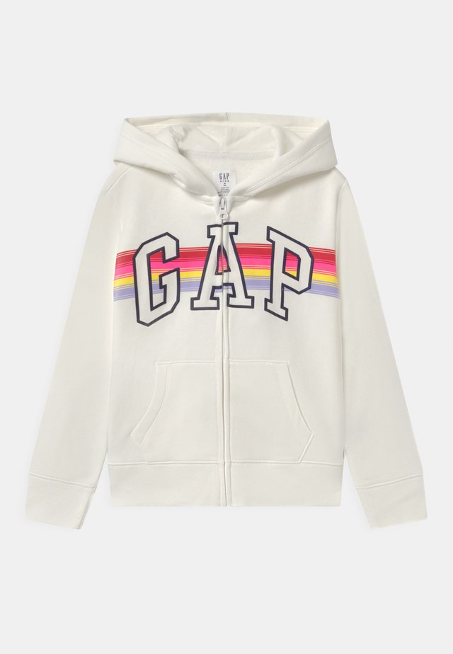 GIRL LOGO - veste en sweat zippée - milk fox