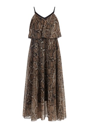 MIT SCHLANGENPRINT - Maxi ruha - beige schlange
