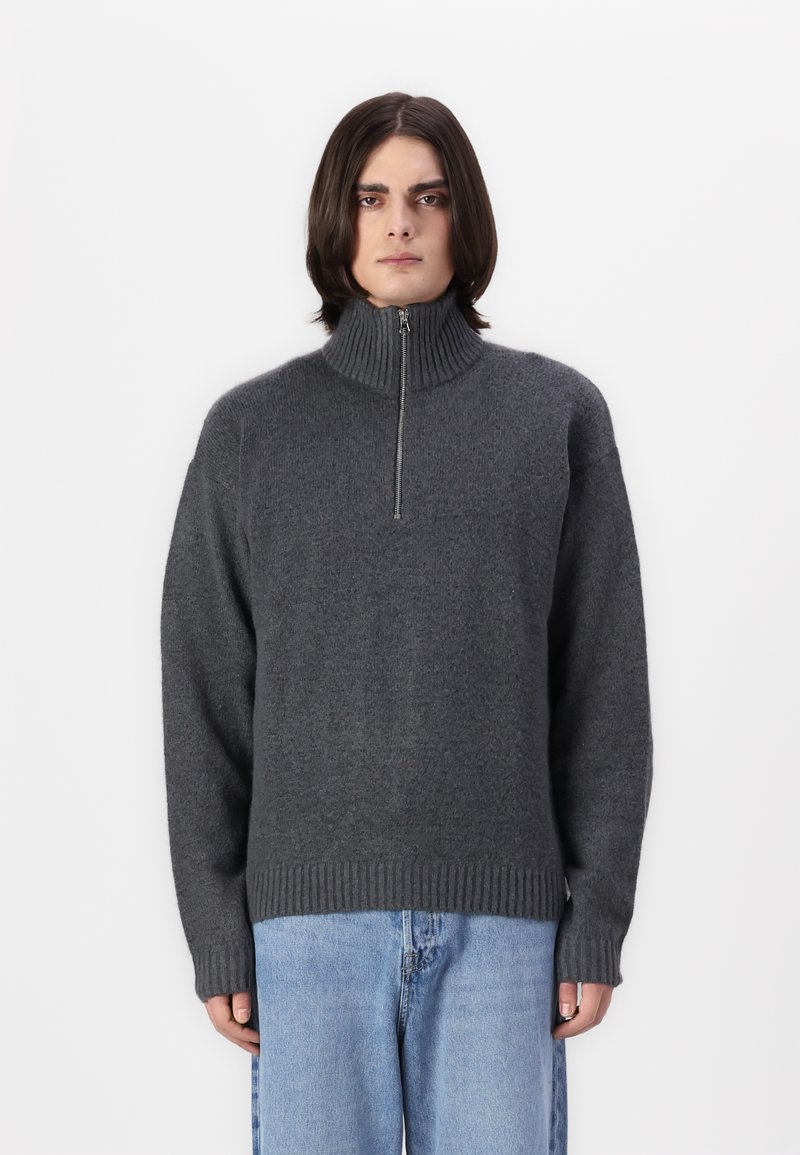 Jack & Jones JOROLLIE HALF ZIP - Pullover - iron gate
