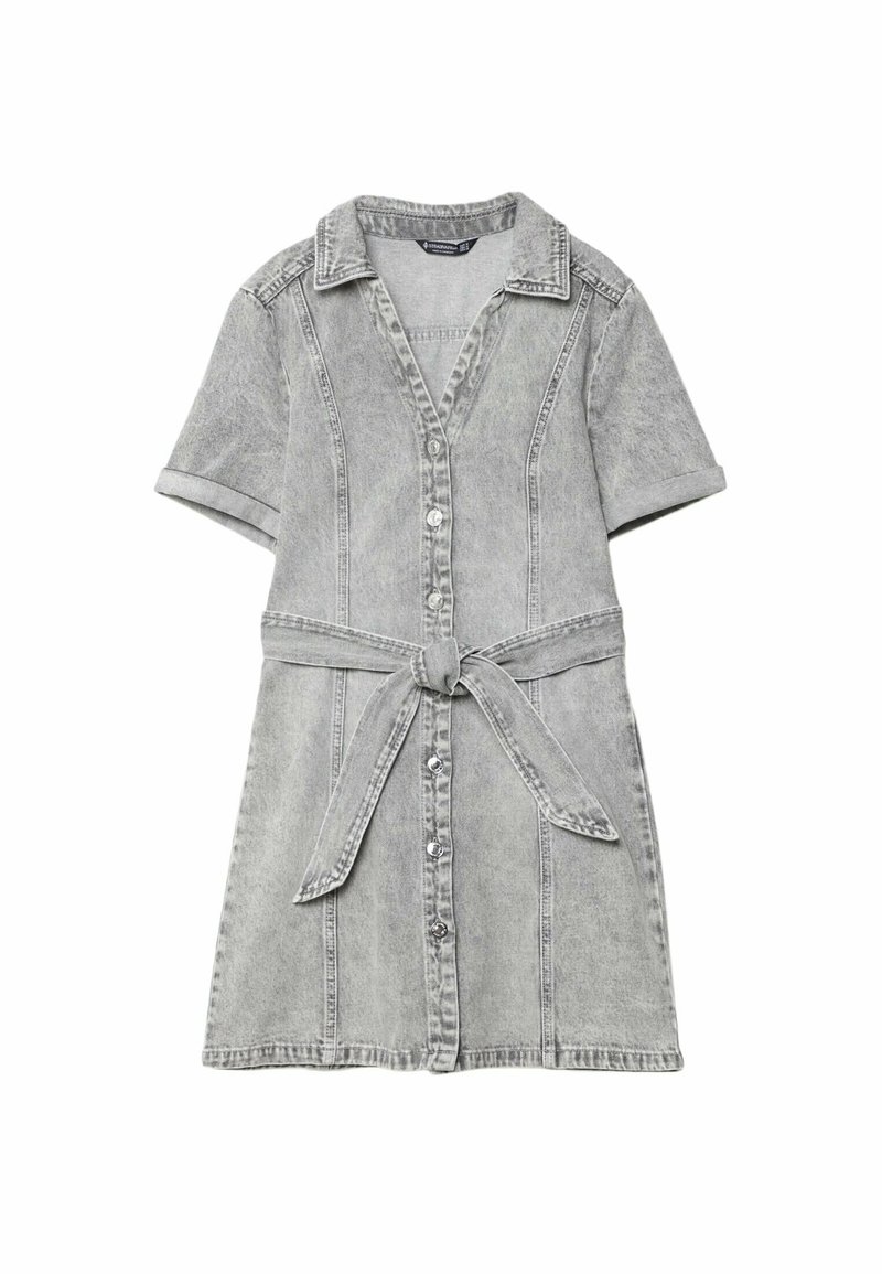 Stradivarius Jeansjurken grijs denim/greydenim Stradivarius Jeansjurken grijs denim/greydenim