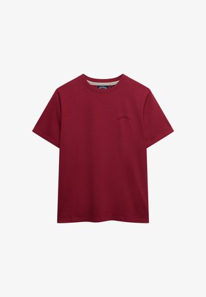 Superdry & Co, ESSENTIAL LOGO LOOSE - T-shirts basic - bordeaux red
