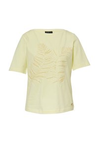 T-shirt con stampa - limettengrün