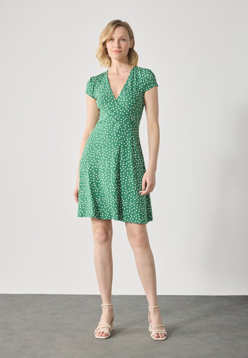 green emerald velvet dress Joe Browns WE943 Green Mia Shirred Jersey Dress  Experience Boutique