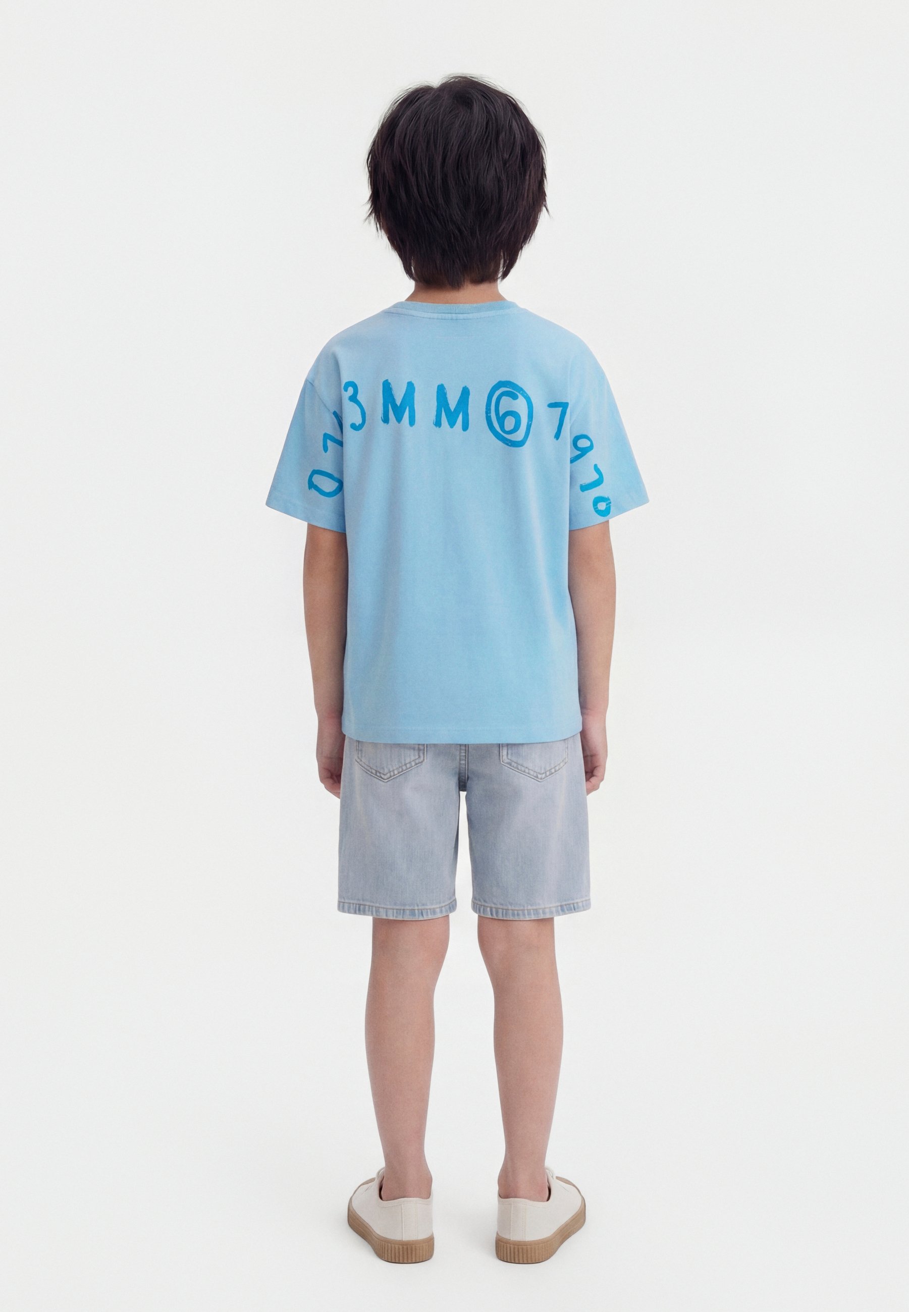 MM6 Maison Margiela UNISEX - Print T-shirt - topaz blue/blue