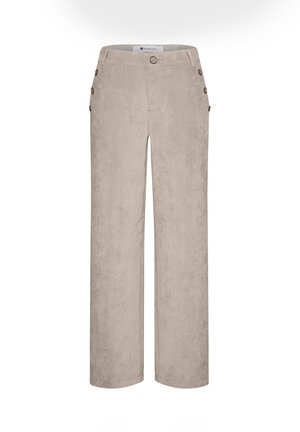 Street One, MID WAIST STRAIGHT LEG HOSE MIT KNÖPFEN - Pantalon classique - fading sand