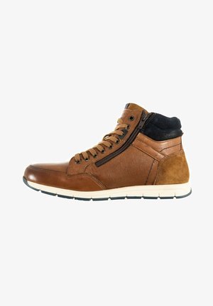 Lace-up ankle boots - marron