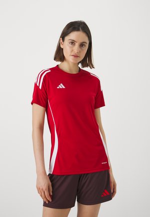 TIRO24 WOMEN - Sportiniai marškinėliai trumpomis rankovėmis - team power red 2/white
