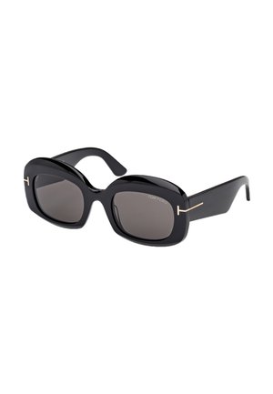 Tom Ford CARMEN - Sonnenbrille - glossy black smoke gray