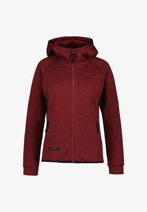 Icepeak, MIDLAYER AMBERG - Zip-up sweatshirt - karminrot