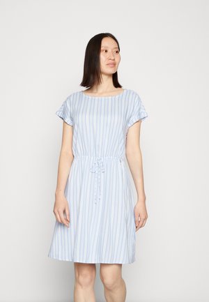 OVERCUT SHOULDER MINI DRESS - Day dress - light blue