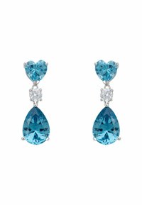 Latelita IRINA BLUE TOPAZ TEARDROP EARRINGS SILVER - Örhänge - silver-coloured