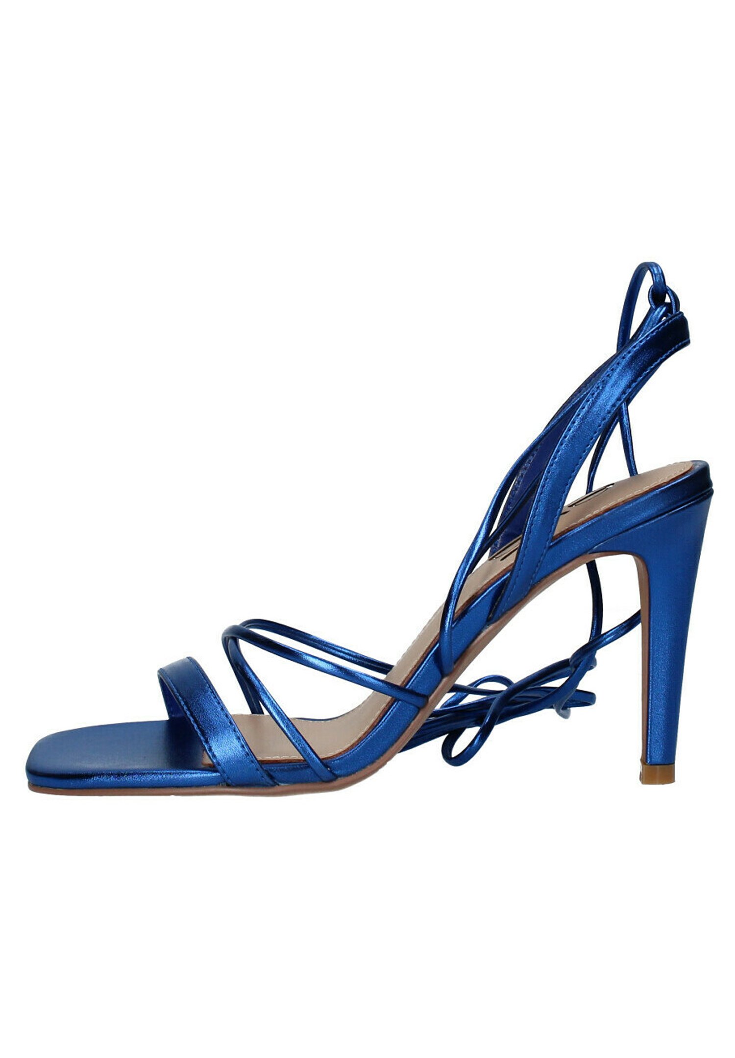 sandali blu tacco