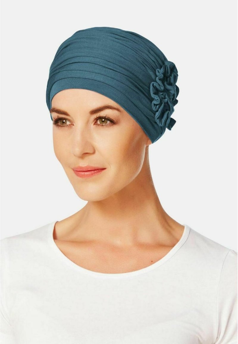 Christine Headwear LOTUS TURBAN - Šátek na hlavu - ocean blue