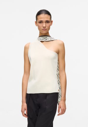 SCARF DETAIL - Top - cannoli cream