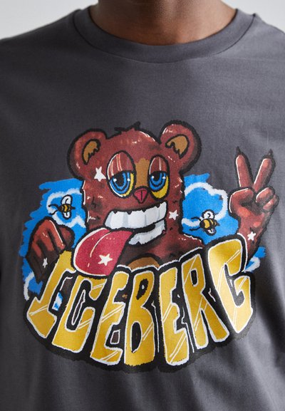 Iceberg T-shirts med print - antracite