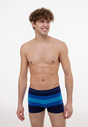 Fabio Farini 4ER PACK MIKROFASER RETROSHORTS BOXER ENG ANLIEGEND - Boxershorts - blue