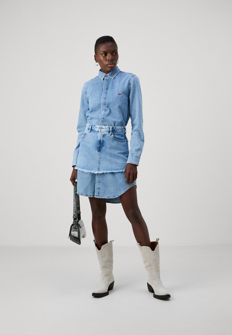 white christmas dresses Diesel Girls Destar Denim Dress in Blue main image 1