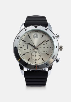 Watch - silver-coloured/black