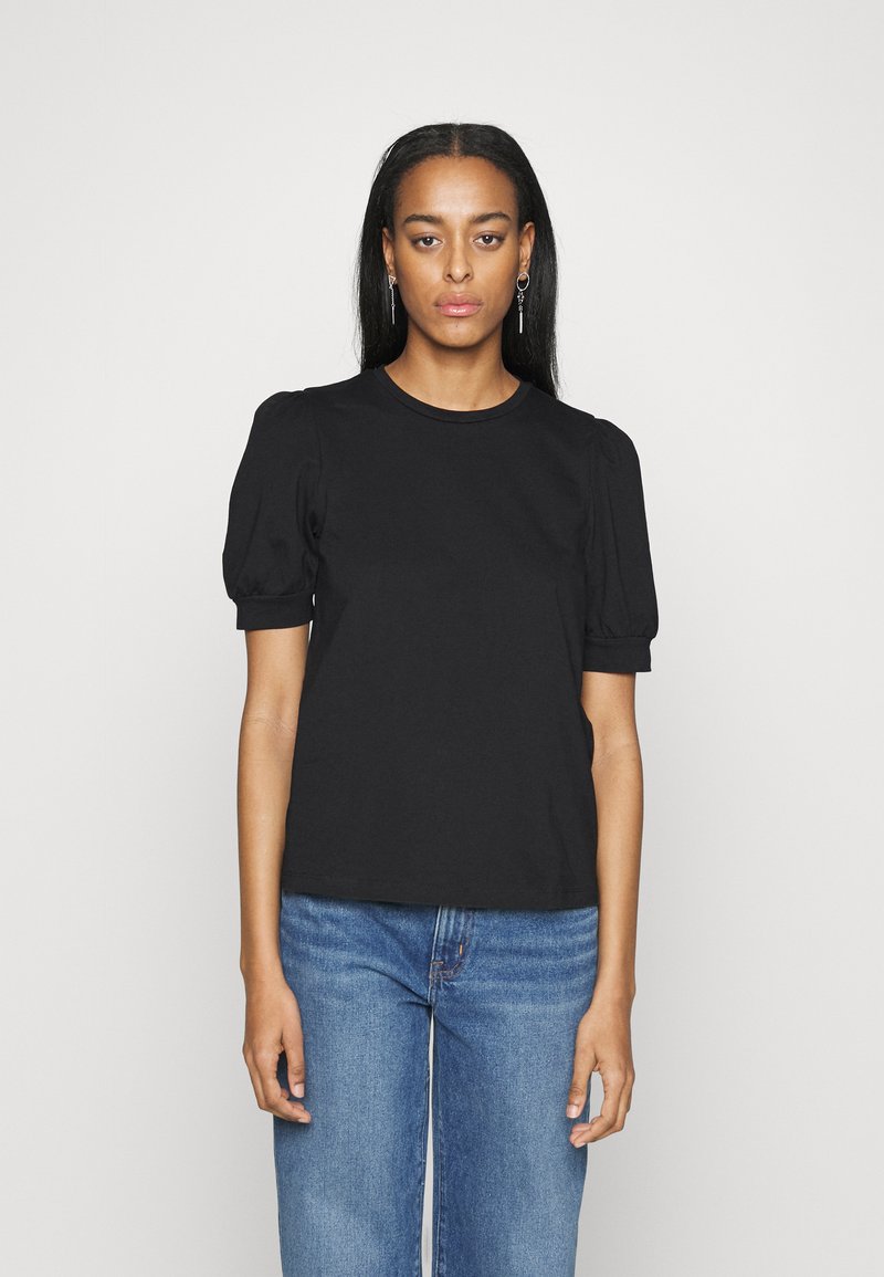 VERO MODA Vmrosi LS O-Neck Top Jrs, Bianco, XS Donna