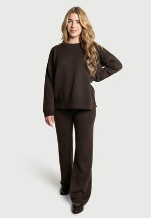 Stoffhose - dark brown