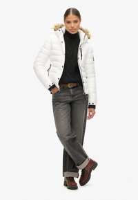 Superdry & Co HOODED PUFFER  - Winterjas - white
