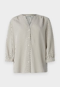 PRINTED WITH PLEATS - Blůza - beige
