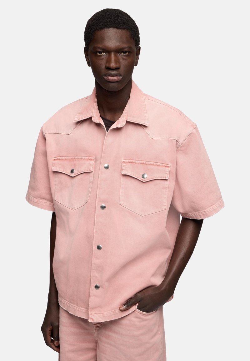 Camicia Uomo Gingham Quadretti Bianchi/Rossi