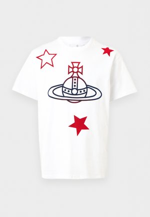 ORB&STARS CLASSIC - T-Shirt print - white