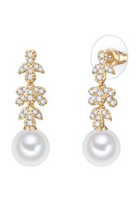 MUSCHELKERNPERLE - Oorbellen - gelbgoldfarben