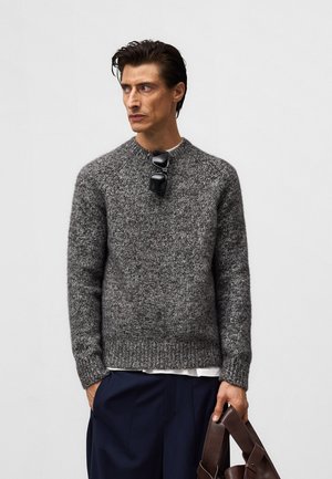 CREW COLLAR - Strickpullover - grey