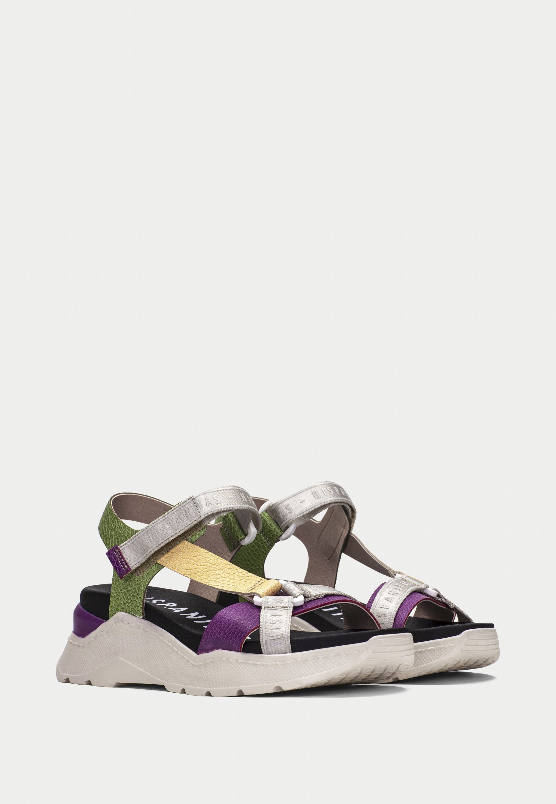 Hispanitas GRAZIA - Sandalias de cuña - multi/verde - Zalando.es