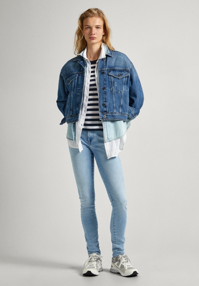 Pepe Jeans Slim fit jeans blauw denim/bluedenim