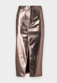 VMVERI CALF SKIRT - Blyantskjørt - chrome grey