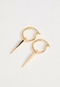 Missoma PAVE SPIKE MINI DROP CHARM HOOP - Earrings - gold-coloured