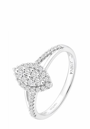 MARQUISE SHAPE CLUSTER DIAMOND - Prstan - white gold-coloured