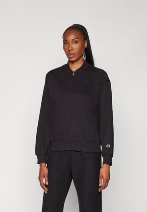 Champion ICONS LOOSE BOMBER SMALL LOGO - Sweat zippé - black