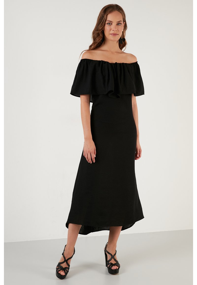 LELA SLIM FIT - Juhlamekko - black