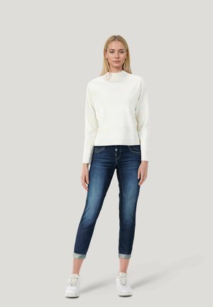 SHYRA CROPPED BOYFRIEND FIT - Slim fit jeans - darkblue