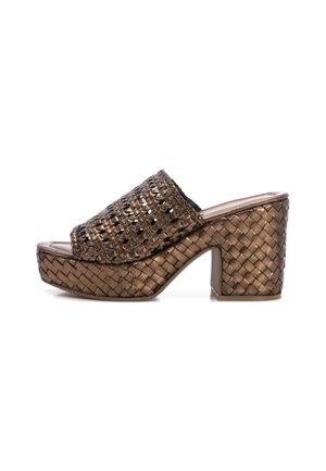 Ciabattine con tacco - bronze