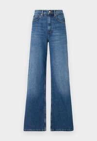 Tommy Hilfiger WIDE LEG - Wide leg - blue denim