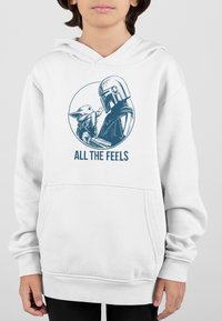 Star Wars STAR WARS THE MANDALORIAN THE FEELS - Felpa con cappuccio - white