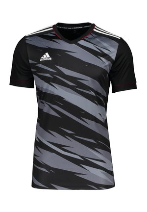 FUSSBALL MILIC CUSTOM  - T-shirt de sport - schwarzgrauweissrot