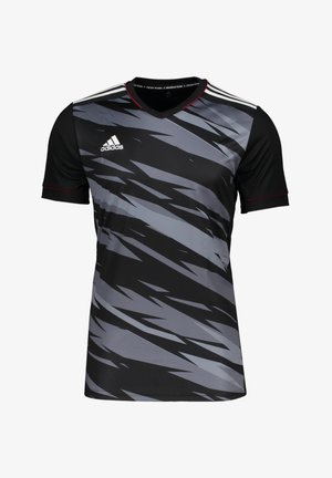 adidas Performance FUSSBALL MILIC CUSTOM - T-Shirt sport - schwarzgrauweissrot