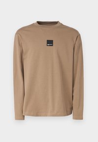 CURVED TEE - Bluză cu mânecă lungă - desert taupe